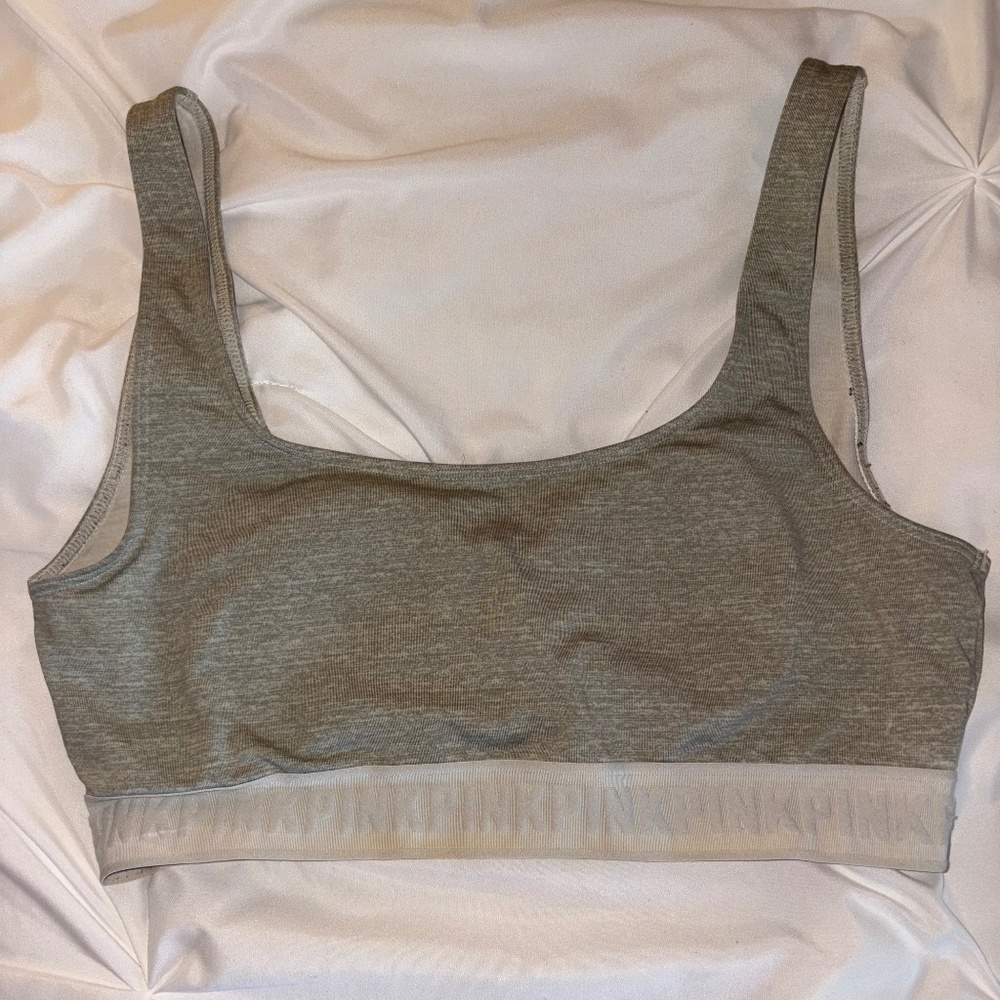 Gray PINK Brand Sports Bra